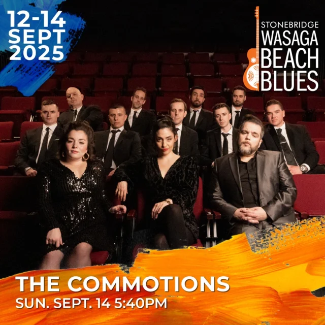 Don't miss The Commotions at 5:40! They're going to bring hot, sizzling, fun and funky to the stage tonight. You want to be there.😎

#bluesinthebeach 
#thecommotionsband