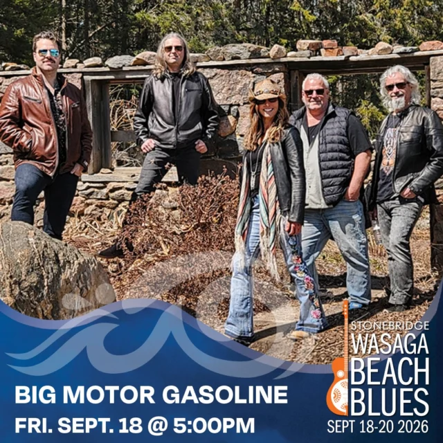 If you’re looking for high-octane, "straight-forward rock and roll," Big Motor Gasoline (@bmgrocks) is exactly that. Based out of the Peterborough and Kawartha Lakes region in Ontario, they’ve built a reputation as "road warriors" of the Canadian rock scene. Their sound is often described as "Southern-infused Rock," drawing comparisons to bands like Monster Truck, The Glorious Sons, and The Trews.  They'll be on our stage Friday, September 18 at 5pm. Get your tickets today and we'll see you there! 😎🌊

For tickets, see the link in our bio.

#liuna183 #bluesinthebeach #explorewasagabeach #experiencesimcoecounty #royallepagenorth #stonebridgetowncentre #bigmotorgasoline