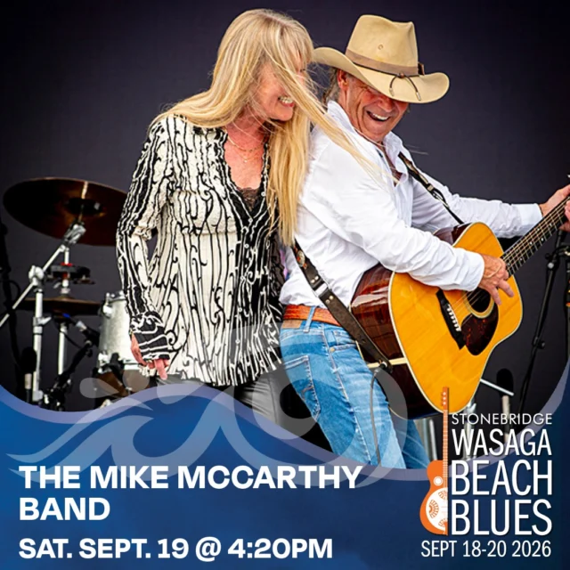 Are you ready for some "Canadiana" soul? The Mike McCarthy Band, known for a high-octane sound that blurs the lines between Southern Rock, Neo-Country, and deep-rooted Blues. Led by the versatile singer-songwriter Mike McCarthy, and featuring the stunning harmonies of Erica Prinn-McCarthy, this band is backed today by an absolute powerhouse lineup:
• Jerome Tucker on Bass
• Rich Greenspoon on Drums
• Gabor Szepesi on the Keys
• And the legendary Carl Harvey on Lead Guitar

Get your tickets today and we'll see you there! 😎🌊
https://wasagabeachblues.com/festival-tickets/

#liuna183 #bluesfestivalguide #bluesinthebeach #explorewasagabeach #experiencesimcoecounty #royallepagenorth #stonebridgetowncentre #themikemccarthyband