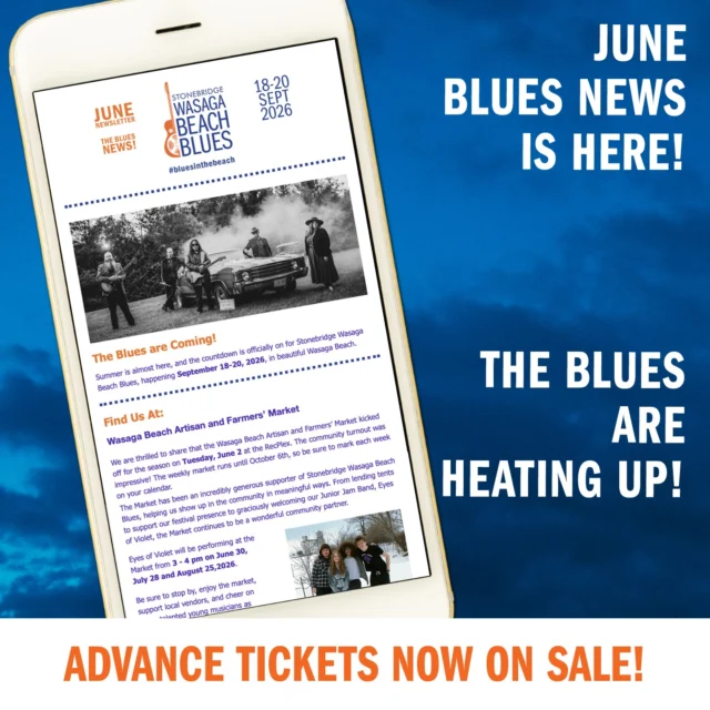 OurJUNE newsletter is FULL news about a great festivals happening this summer, where you can find us, chances to win and much more. Make sure to give it a read so you don't miss out! See you at the festival. 😎🌊

To view the newsletter, see the link in our bio.

#stonebridgewasagabeachblues #bluesinthebeach  Experience Simcoe County Royal LePage Locations North @liuna183 #bringhomethewin