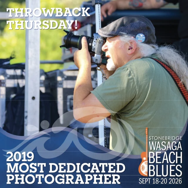 Another shot from 2019! Everywhere the Blues is, Nick Harding is. Taking GREAT photographs of bands, performers, fans and events. He is the ultimate BLUES FAN. We hope you'll all bring your blues-loving selves to this year's festival. We can't wait to see you all again.😎🌊

 #bluesinthebeach #experiencesimcoecounty #LiUNA183 #townofwasagabeach #nickhardingphoto #olg