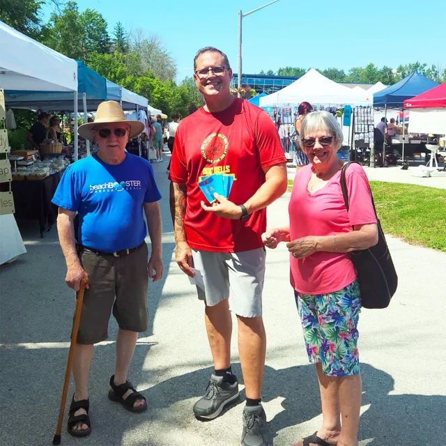 Congratulations to  Gail and Guy, the winners of June's early-bird draw. Shaun Bell, President of Wasaga Beach Artisan & Farmers Market  and entrepreneur owner of Doc Bells Hot Sauce presented them a a $50 Gift Certificate.  Buy your festival tickets before July 31, 2026 for your chance to win our next Early Bird Prize! See you at the festival!😎🌊

A big THANK YOU to Wasaga Beach Artisan & Farmers Market  for their generous donation and support. We couldn't do it without you.

https://wasagabeachblues.com/festival-tickets/

#bluesinthebeach #wasagabeachartisanandfarmersmarket