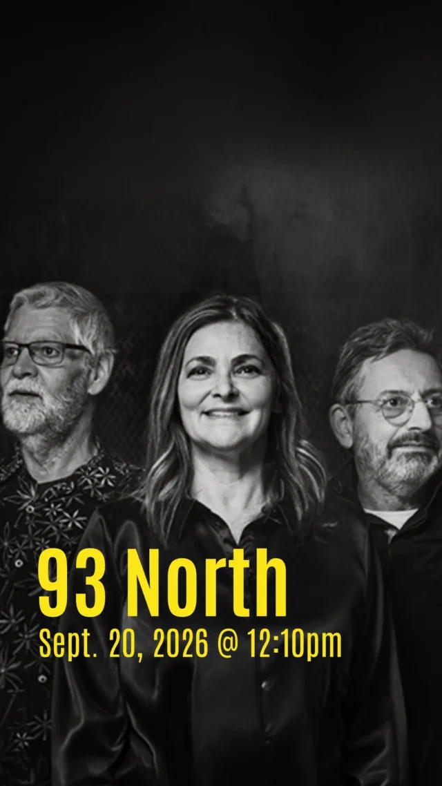 93 North (Suzanne Carlson) Sunday, Sept. 20 at 12:10. Start your day off right, add a little blues to your coffee. Get your tickets today!😎🌊