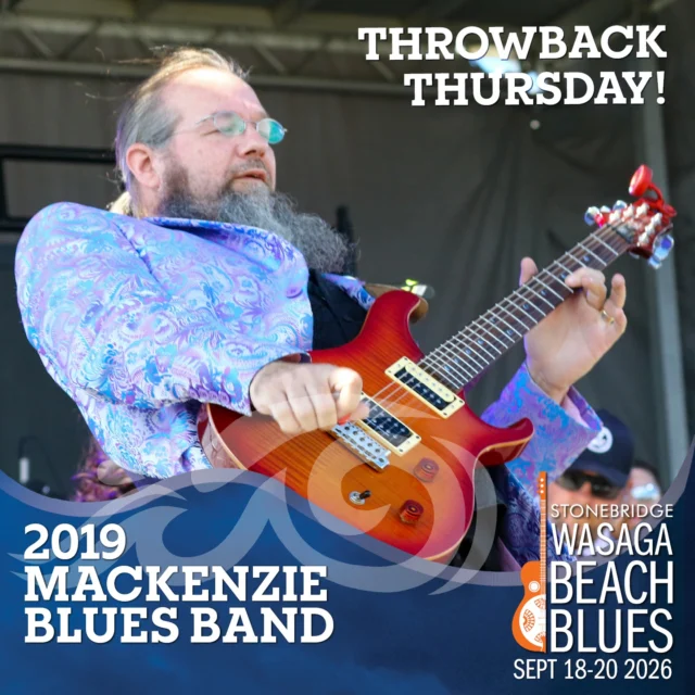 Can you believe this was 2019! If you weren't there, you missed a GREAT show. You'll get another chance to see The MacKenzie Blues Band  on Saturday, September 19th at 12:40. We hope you're planning to enjoy this year's festival. We can't wait to see you all again.😎🌊

 #bluesinthebeach #experiencesimcoecounty #LiUNA183 #townofwasagabeach #mackenziebluesband  #bluesfestivalguide