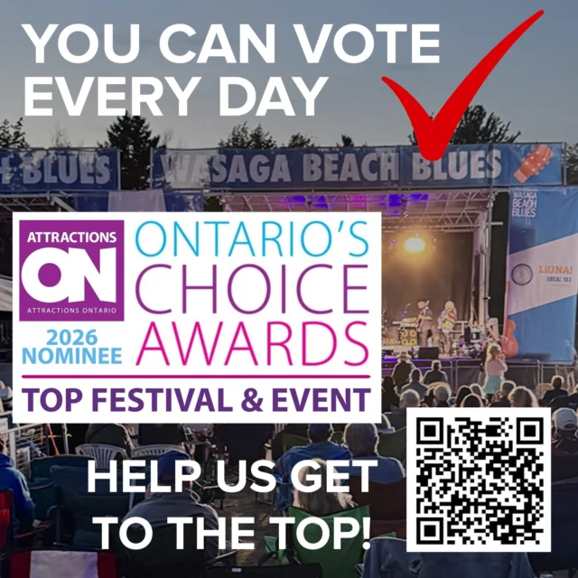 Did YOU KNOW that you can VOTE EVERY DAY to make us the TOP Festival and Event in Ontario! Tell your neighbours and friends and help us reach our GOAL. See you at the festival!😎🌊

To VOTE, see the link in our bio.

#AttractionsON #OntariosChoice #bluesinthebeach