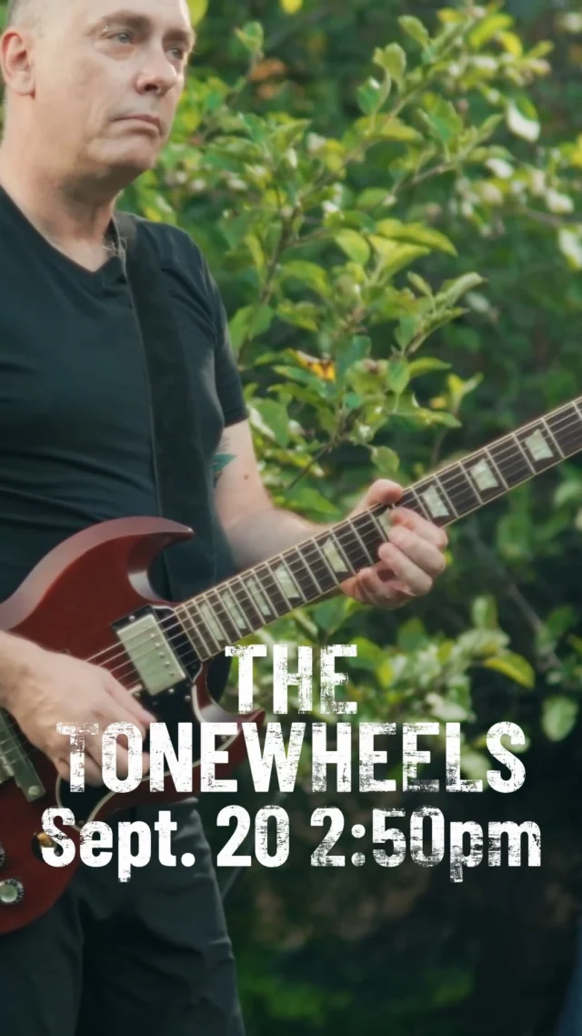 See The Tonewheels on our stage Sunday, September 20th at 2:50. Get your tickets today and save. See you there!😎🌊