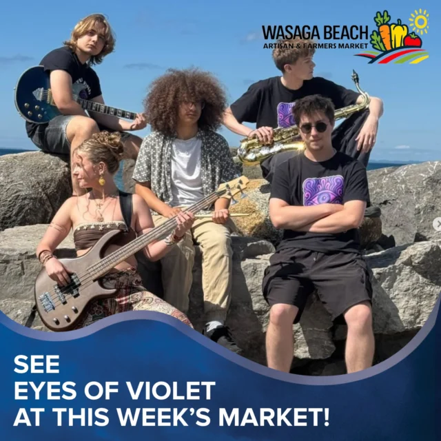 HEY! Don't miss @eyesofvioletofficial at this weeks Wasaga Beach Artisan & Farmers Market . Come do your shopping, check out the market and do a little dancing! See you there.😎🌊

Eyes of Violet will be playing at Stonebridge Wasaga Beach Blues on Saturday, Setp. 19th. Don't miss them. Support young musicians!