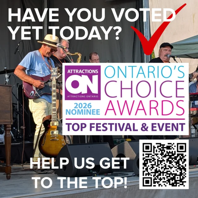 Please help us reach our goal and become the TOP Festival and Event in Ontario! ONLY YOU can get us to the top. Tell your neighbours and friends and VOTE. See you at the festival!😎🌊

To vote, see the link in our bio.

#AttractionsON #OntariosChoice #bluesinthebeach