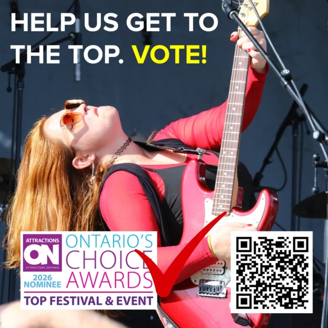YOU can VOTE EVERY DAY! Please help us reach our goal and become the TOP Festival and Event in Ontario!  Tell your neighbours and friends and VOTE. See you at the festival!😎🌊

https://attractionsontario.ca/top-festival-and-event/

#AttractionsON #OntariosChoice #bluesinthebeach