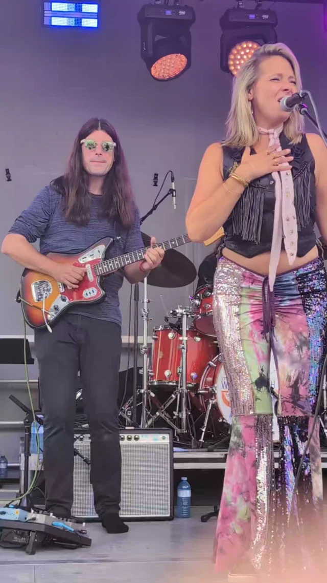 The one, the only, Miss Emily  ruling the stage.
#bluesinthebeach