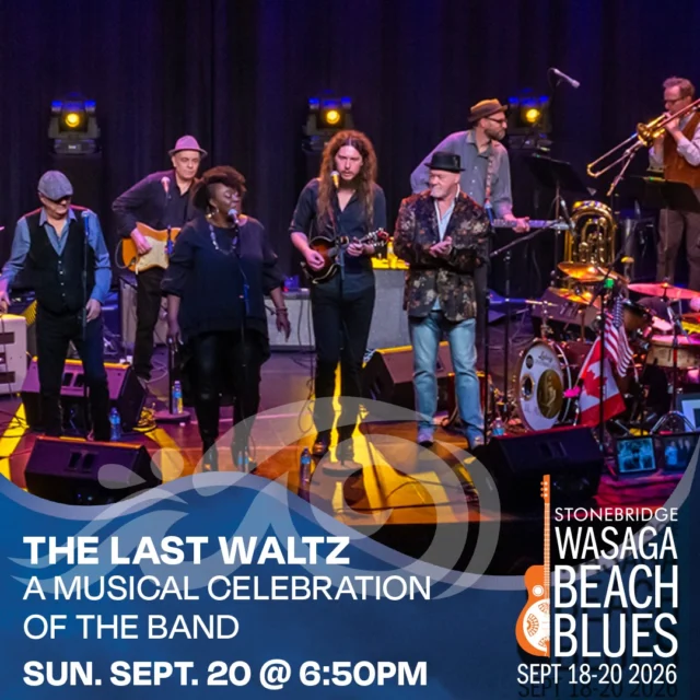 This weekend's final act The Last Waltz: A Musical Celebration of The Band Live will have everyone singing along to the music we all know and love. Brought to you by OLG.

#bluesinthebeach
#townofwasagabeach
#arnottconstruction
#escarptmentbluessociety
#bringhomethewin