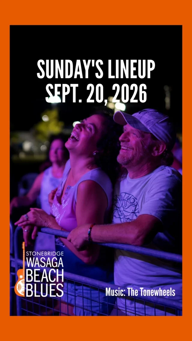 A Sunday lineup guaranteed to make your weeekend. Great blues from some of the best, culminating in a spectacular ode to The Band. September 18 - 20, 2026. See you there.😎🌊
#bluesinthebeach 
Music: The Tonewheels